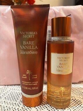 (Inventory 45) Victoria’s Secret Bare Vanilla Vacation Fragrance Mist & Lotion